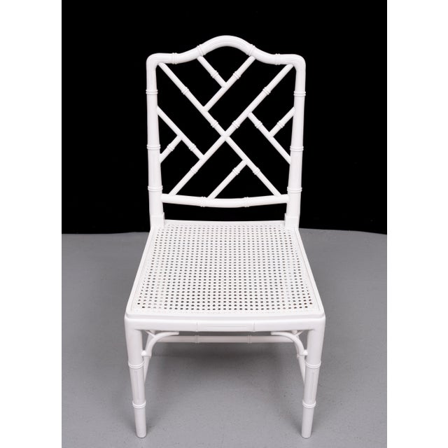 Faux Bamboo Dining Chair in the style of Jonathan Adler, 1970s For Sale - Image 16 of 16