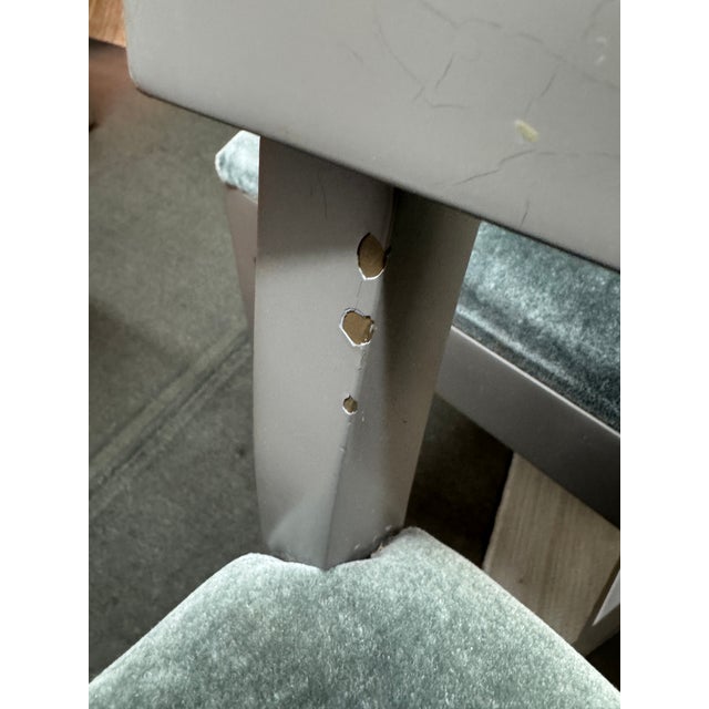 Custom Design Wood + Mohair Barstools, Set of Three For Sale - Image 12 of 12