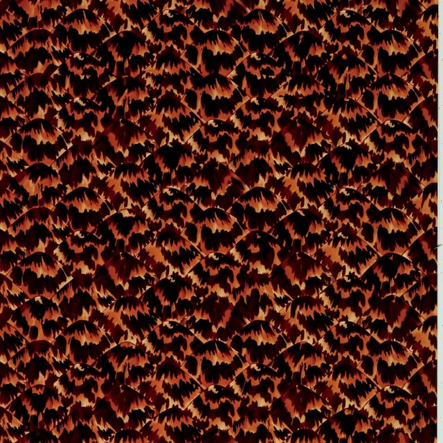 Contemporary Sample - Schumacher X Celerie Kemble Tortoise Wallpaper in Natural For Sale - Image 3 of 3