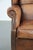 Sheepskin Leather Wing Chair For Sale - Image 9 of 17