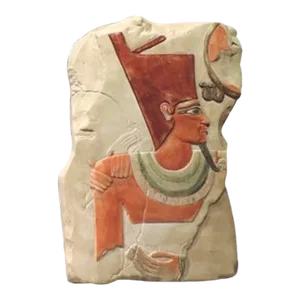 Late 20th Century Egyptian Wall Relief Pharaoh Indigenous Art