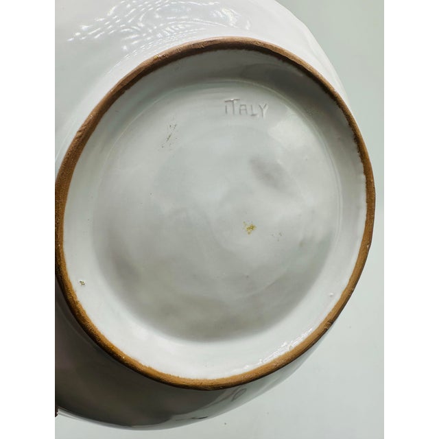 Italian Vintage Ceramic Lion Plate For Sale - Image 4 of 7