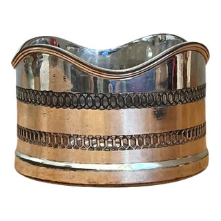Vintage Silverplate Wine Coaster For Sale