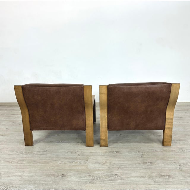 1970s Walter Knoll Lounge Chairs - A Pair For Sale - Image 5 of 10