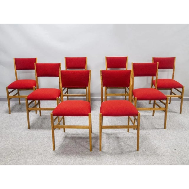1950s Mid-Century Leggera Chairs by Gio Ponti, Set of 8 For Sale - Image 5 of 5