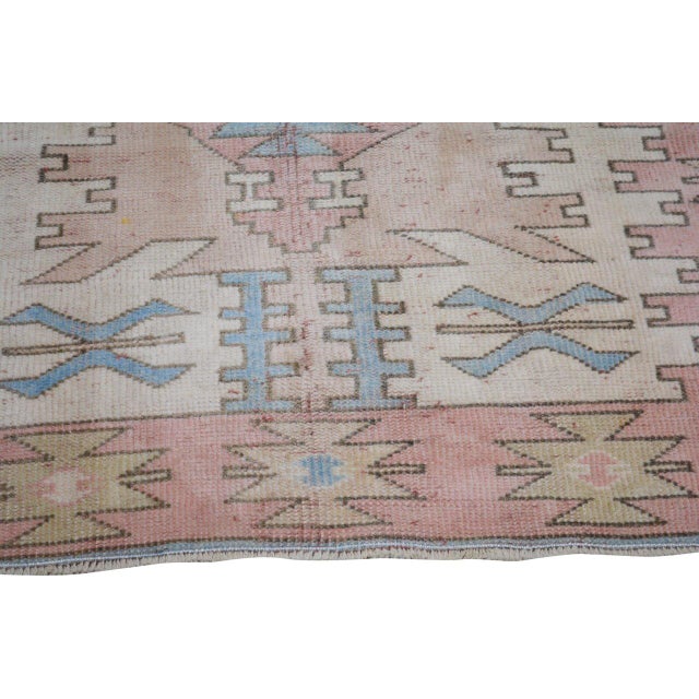 Vintage Turkish Anatolian Hand Knotted Wool Rug, 3'8''x5'9'' For Sale - Image 4 of 5