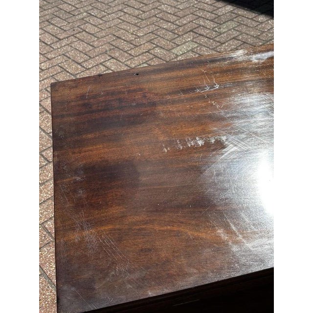 English Georgian Mahogany Architects Desk For Sale - Image 13 of 18