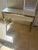 1980s 1980s Modern Polished Steel and White Glass Console For Sale - Image 5 of 10