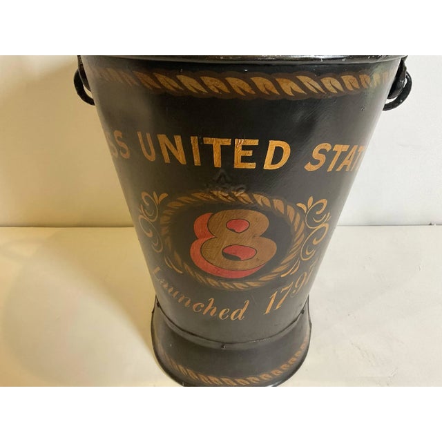 Black Authentic Ships Deck Bucket For Sale - Image 8 of 11