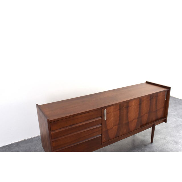 Mid-Century Modern Polish Walnut Sideboard from Bytom Furniture Factory, 1960s For Sale - Image 15 of 18