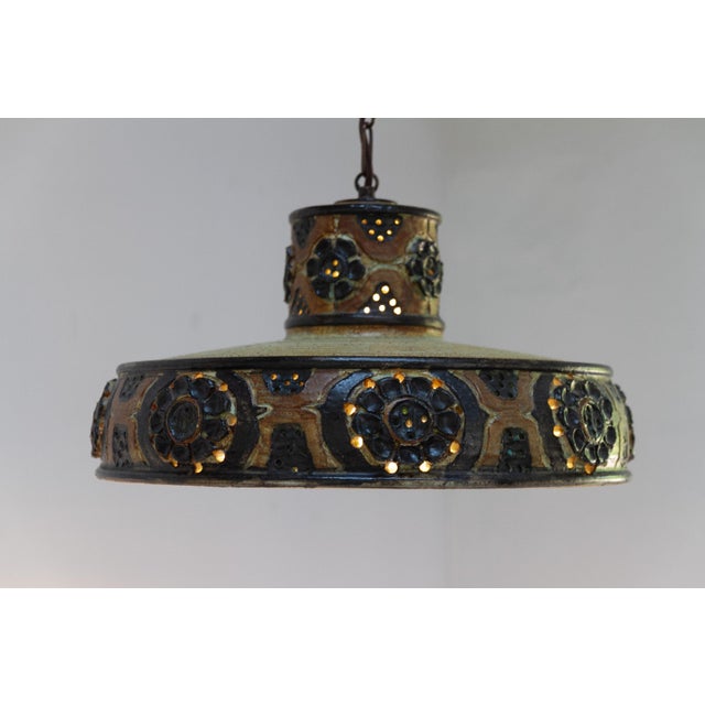 Danish Stoneware Pendant Lamp by Jette Hellerøe, 1960s For Sale - Image 17 of 18