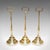 This is rare antique trio of door butlers. An English, brass demi-lune doorstop, dating to the Edwardian period, circa...