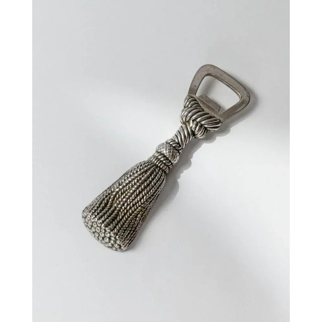 Vintage Silver-Plated Tassel Bottle Opener from Silea, France, 1970s For Sale - Image 11 of 11