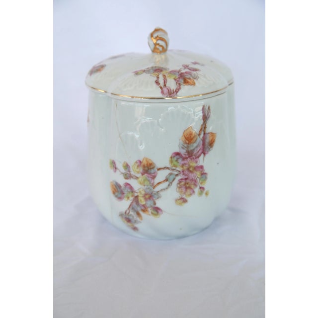 French Antique French Porcelain Canister For Sale - Image 3 of 7
