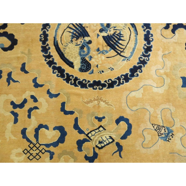 Large Antique Chinese Dragon Rug For Sale In New York - Image 6 of 18