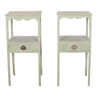 Oak Bedside Tables, Set of 2 For Sale