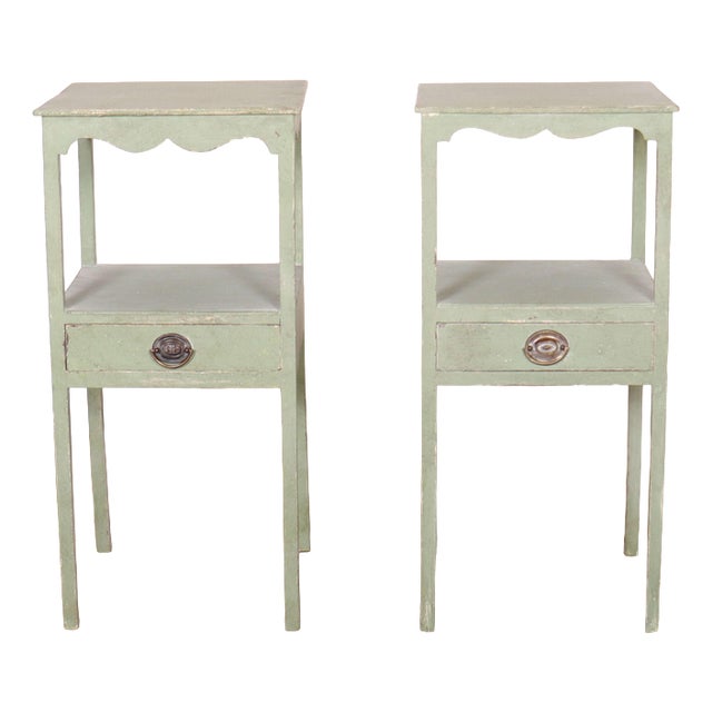 Oak Bedside Tables, Set of 2 For Sale