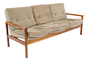 Mid-Century Rosewood 3-Seater Sofa, 1960s