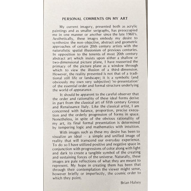 Modern Brian Halsey Macron Serigraph 4/75 State I/Ii Signed & Framed For Sale - Image 3 of 10