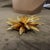 Gold 2000s High Quality Costume Jewelry Gilt Metal Italian Flower Brooch For Sale - Image 8 of 14