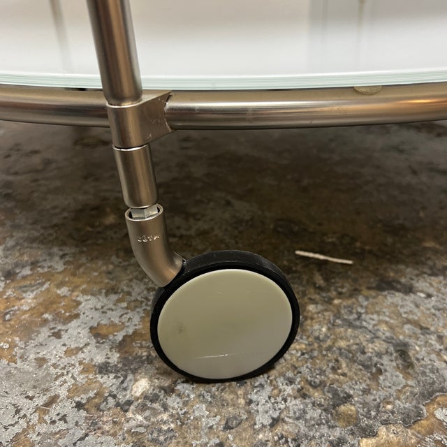 Vintage Ikea Double Glass Tray Round Coffee Table Chairish