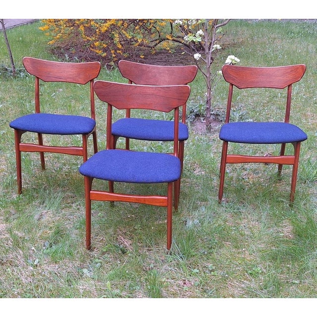 Mid-Century Danish Teak Dining Chairs from Schionning and Elgaard, 1960s, Set of 4 For Sale - Image 10 of 14