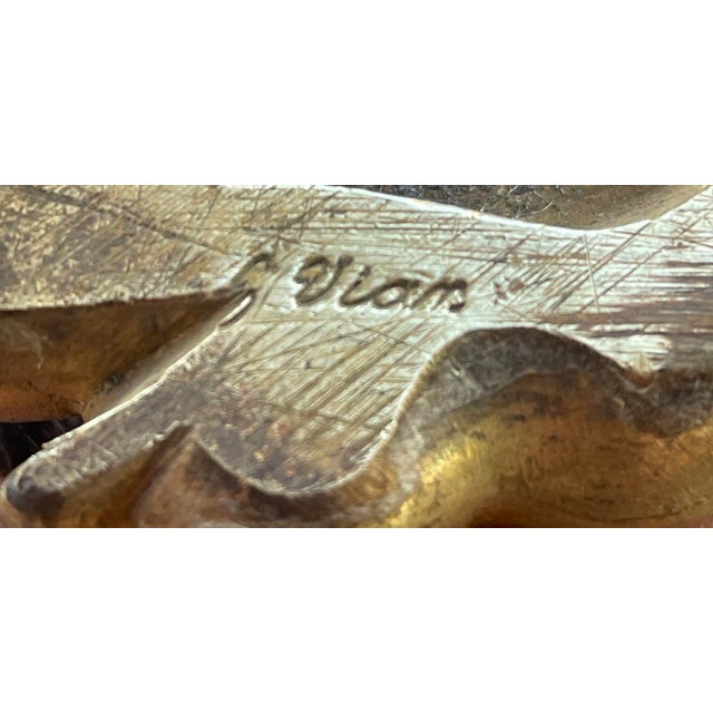 A finely crafted pair of 19th-century bronze sculptures representing Salacia (Amphitrite) and Hephaestus (Vulcan), each...