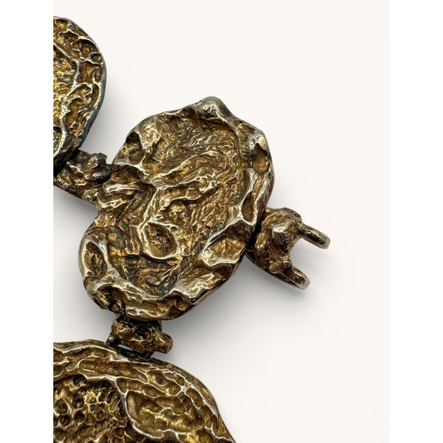 Brutalist Gold Nugget Style Decorative Circular Chain For Sale - Image 13 of 14