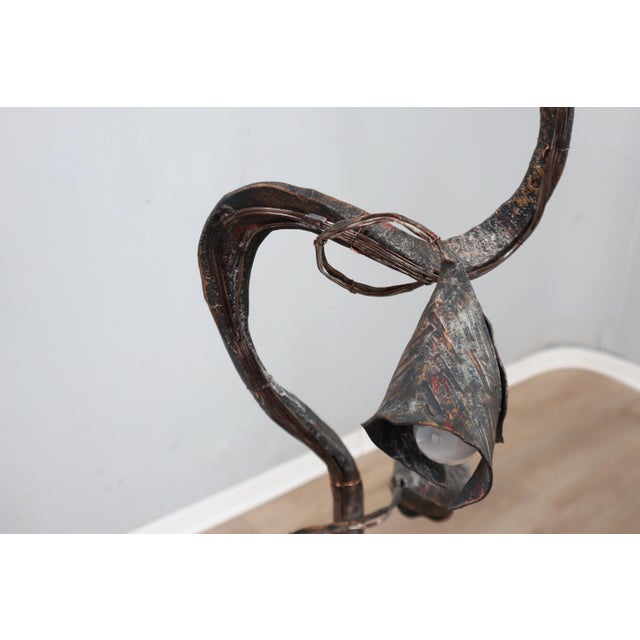 Brutalist Floor Lamp Sculpture by Salvino Marsura, 1970s For Sale - Image 9 of 9