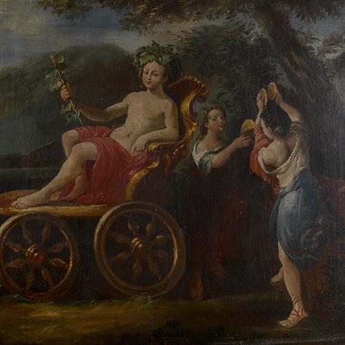 Diobacus on Chariot, Oil, Framed For Sale - Image 6 of 9