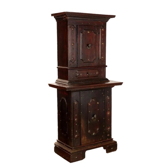 Antique Neo-Baroque Cupboard in Fir For Sale