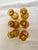 Mid 20th Century Modern Empoli Italian Amber Glass Grape Decanter Set & 6 Cordial/Shot Glasses For Sale In Denver - Image 6 of 11