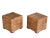 Vintage British Colonial Rattan Cube End Tables, Architectural Form | Pair For Sale In Naples, FL - Image 6 of 12
