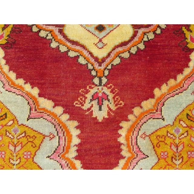 Textile Vintage Turkish Area Rug - 36" X 68" For Sale - Image 7 of 11