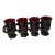 Vintage Avon 1876 Cape Cod Ruby Red Pedestal Mugs – Set of 4 For Sale
