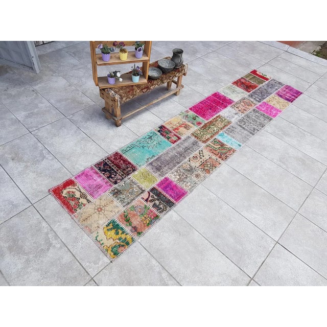 1960s Turkish Anatolian Decorative Runner For Sale - Image 6 of 10
