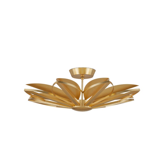 Currey & Company Currey & Company Stewart Semi-Flush Mount For Sale - Image 4 of 4