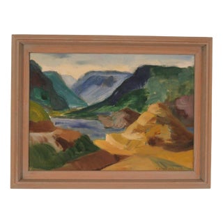 Kjell Hellström, The Distant Gaze, 1970s, Oil on Canvas, Framed For Sale