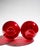 Sculptural Ruby Red Glass Calabasse Vases by Wilhelm Braun-Feldweg for Hirschberg, 1950s, Set of 2 For Sale - Image 9 of 10