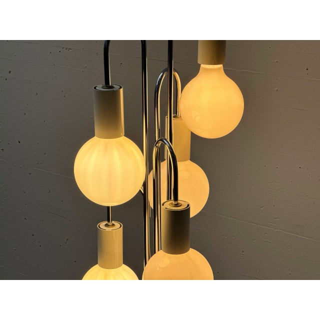 Mid-Century Modern Vintage Waterfall Floor Lamp by Robert Sonneman, 1970s For Sale - Image 3 of 16