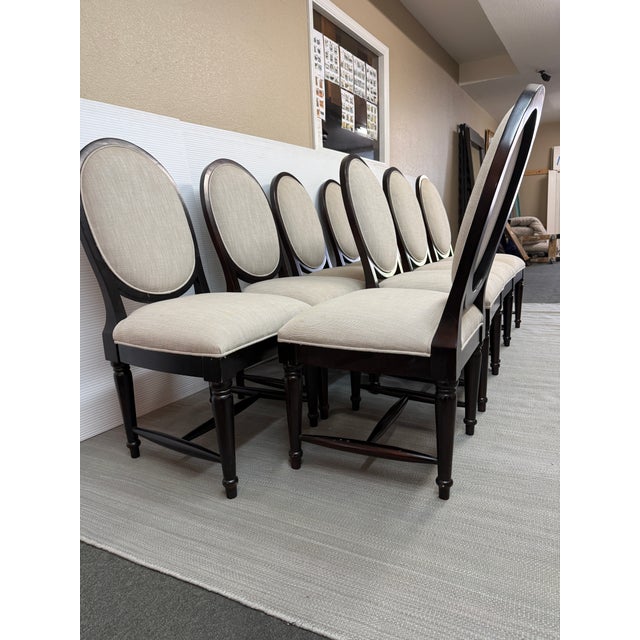 Alexandre Furniture Co. Louis XVI Style Dining Chairs, Set of Eight For Sale - Image 9 of 13