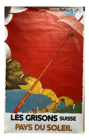 Vintage Poster from Giacometti Augusto, Grisons, Switzerland, 1890s