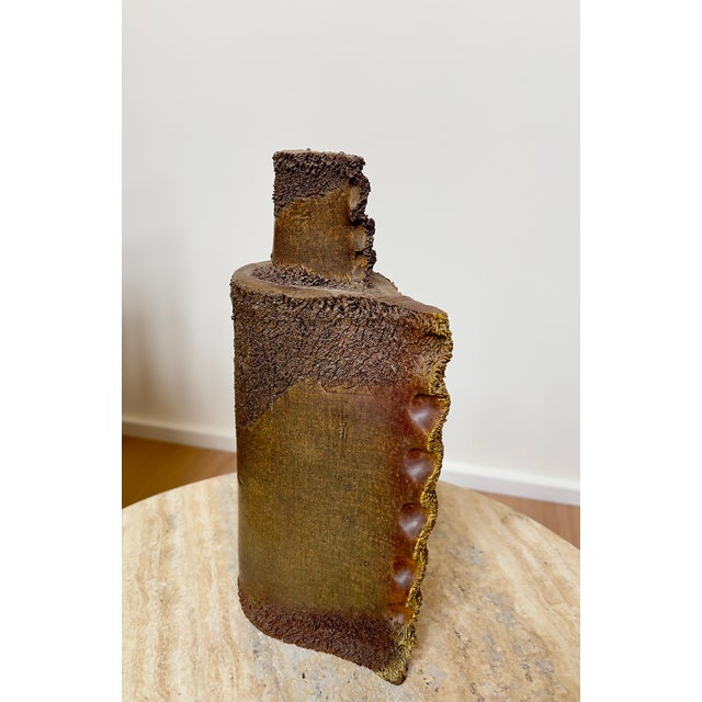 Mid-Century Modern Brutalist Abstract Ceramic Sculpture, C. 1970s For Sale - Image 3 of 8