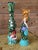 2010s Pair of Whimsical Hand-Painted Ceramic Mermaid Candlestick Holders For Sale - Image 5 of 9