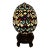 Vintage Tiffany-Style Stained Glass Egg-Shaped Accent Table Lamp For Sale