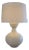 Pair of Hwang Bishop "Han" White Table Lamps. Stately and Classic, These Table Lamps Are Perfect for Any Oversize Application. For Sale