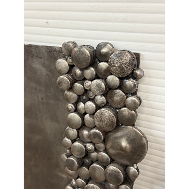 Sculpted Metal Rock Plates, Set of Two For Sale - Image 4 of 12
