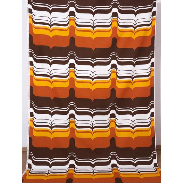 Mid-Century Modern German Fabric for Curtains, 1970s For Sale - Image 6 of 6