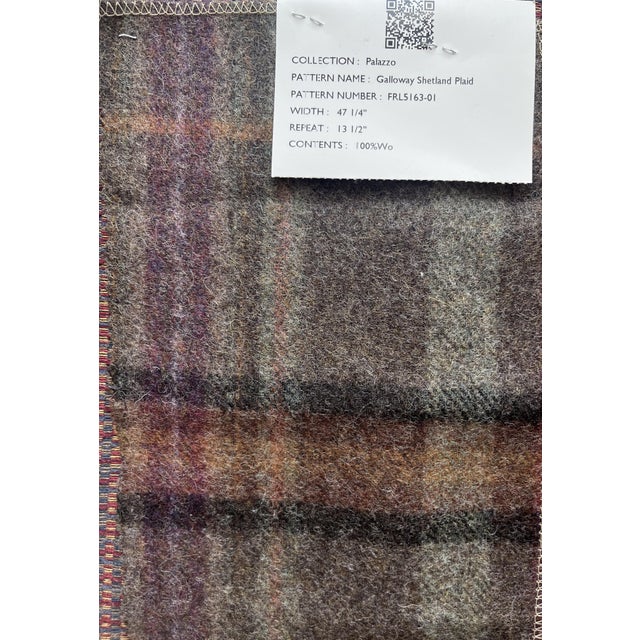 Ralph Lauren Wool and Leather on Vintage Accent Chairs Set For Sale - Image 15 of 15