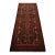Baloch Runner 3’5” X 8′ Black Wool Vintage Tribal Hand-Knotted Oriental Rug For Sale
